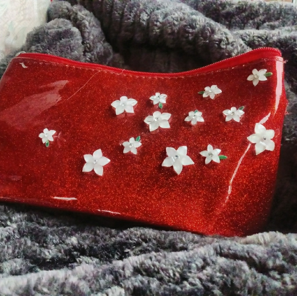 Floral Embellished wristlet